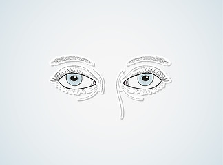 Image showing woman eyes