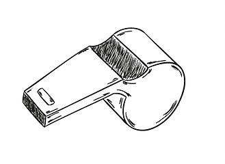 Image showing sketch of the whistle