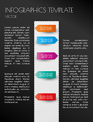 Image showing black infographic timeline