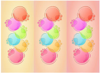 Image showing bubbles background with three lines