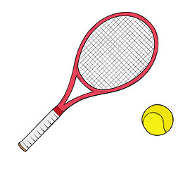 Image showing tennis racket