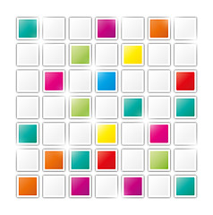 Image showing field of gray and color squares