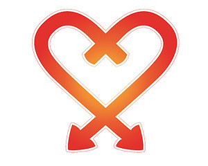 Image showing arrows heart