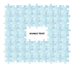 Image showing blue puzzle field