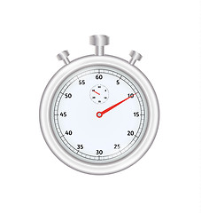 Image showing silver stopwatch