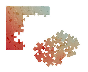 Image showing gradient field of puzzles with spots