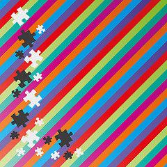 Image showing color lines and puzzle