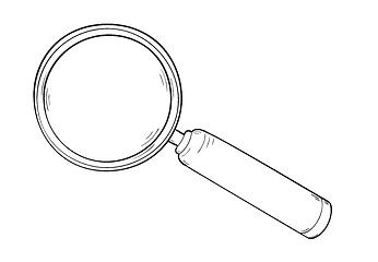 Image showing magnifying glass