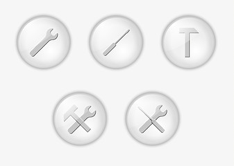 Image showing buttons with tools