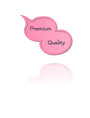 Image showing speak bubble with premium quality