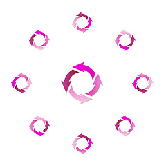 Image showing gradient circle arrows
