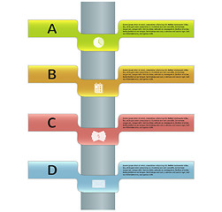 Image showing four labels with informations