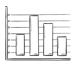 Image showing sketch of the bar chart