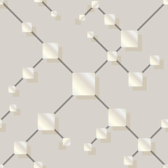 Image showing seamless pattern with silver squares