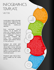 Image showing black and white infographics