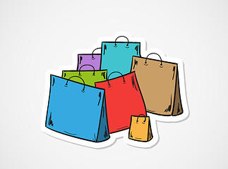 Image showing few bags for shopping