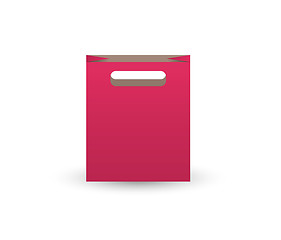 Image showing red paper bag