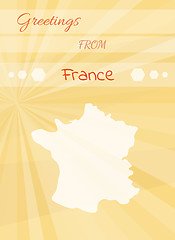 Image showing greetings from france