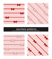 Image showing seamless pattern with bows