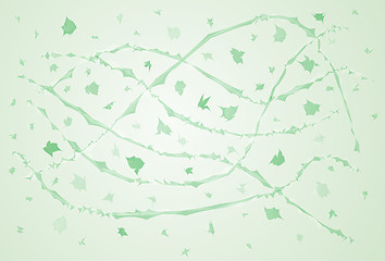 Image showing green windy abstraction
