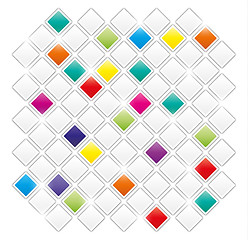 Image showing field of gray and color squares