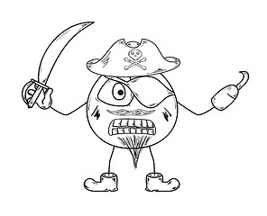 Image showing pirate sketch