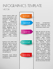 Image showing white infographic timeline