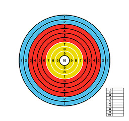 Image showing color target