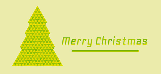 Image showing retro merry christmas card