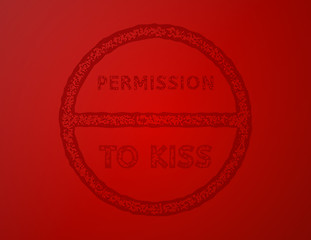 Image showing permission to kiss