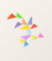 Image showing abstract triangles