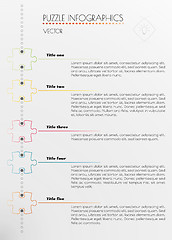 Image showing infographic puzzle vector