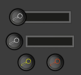 Image showing buttons with magnifying glass