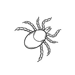 Image showing sketch of the tick