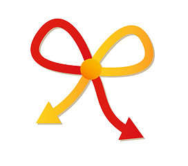 Image showing two arrows and two different ways