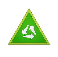 Image showing circle of the arrows in the green triangle