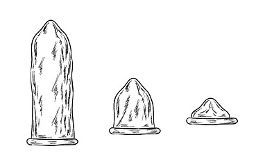 Image showing condoms sketch