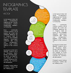 Image showing black and white infographics