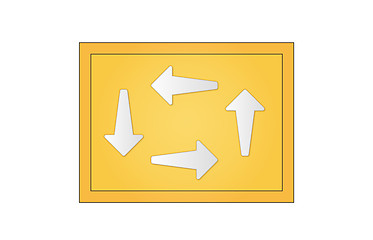 Image showing circle of the arrows in the yellow rectangle