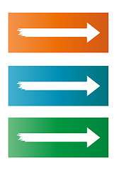 Image showing three different arrows