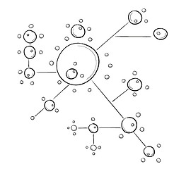 Image showing sketch of the circles connected by lines