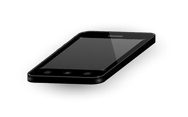 Image showing lying black smartphone