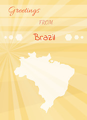 Image showing greetings from brazil