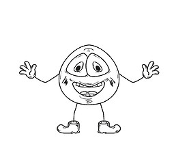 Image showing laugh emoticon sketch