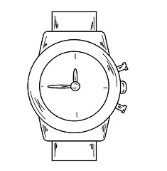 Image showing watch, sketch