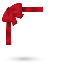 Image showing red elegant bow