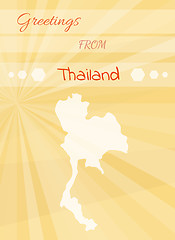 Image showing greetings from thailand