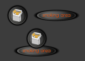 Image showing smoking area buttons