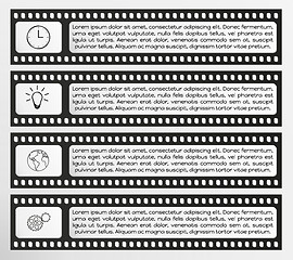 Image showing infographic vector filmstrip