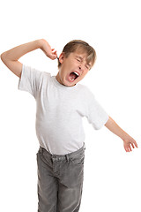 Image showing Tired, Stretch, Yawning